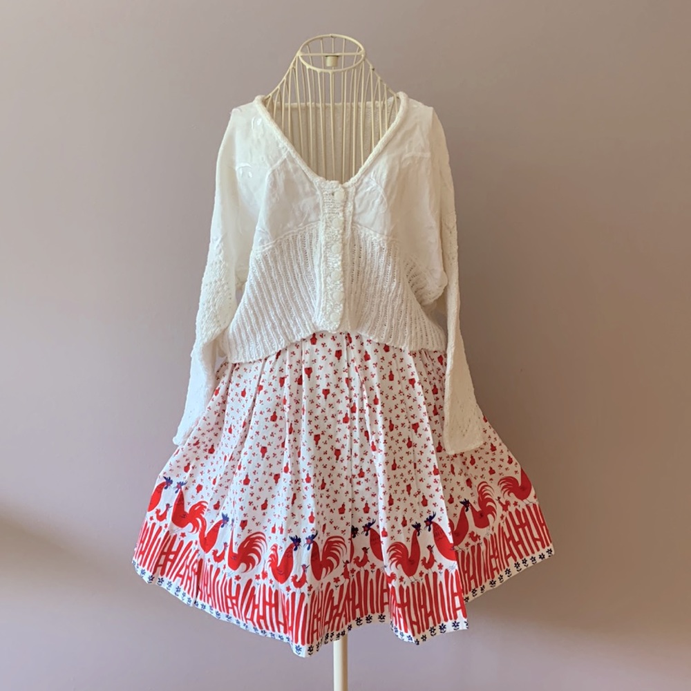 📍FINAL📍VTG Linen Knit Embroidery cardigan - Picture 6 of 16